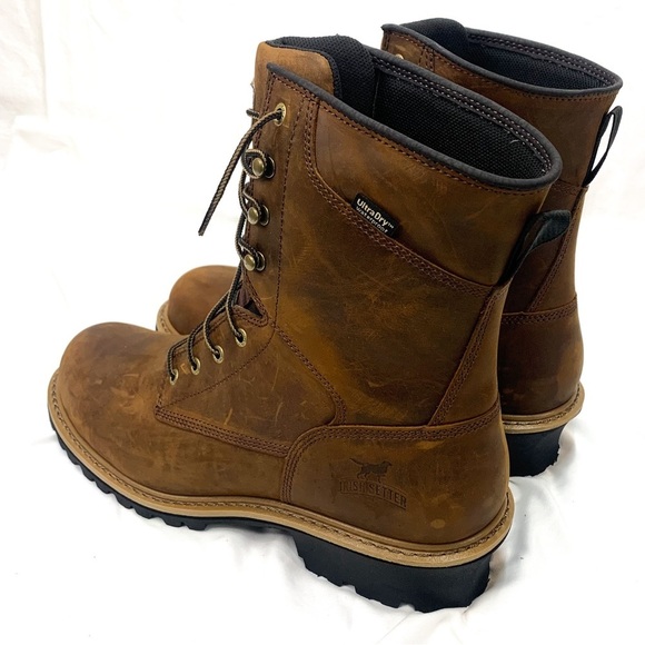 Irish Setter MESABI MEN'S 8-INCH WATERPROOF LEATHER SAFETY TOE LOGGER BOOT - Picture 6 of 9